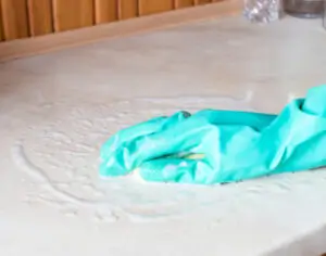 how to remove stains from marble and blue glove cleaning stain
