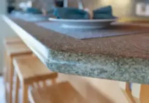 A bullnose granite countertop edge in a Springville, UT kitchen.